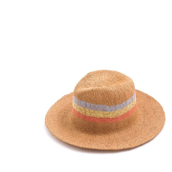 Sand Striped Panama Beach Hat